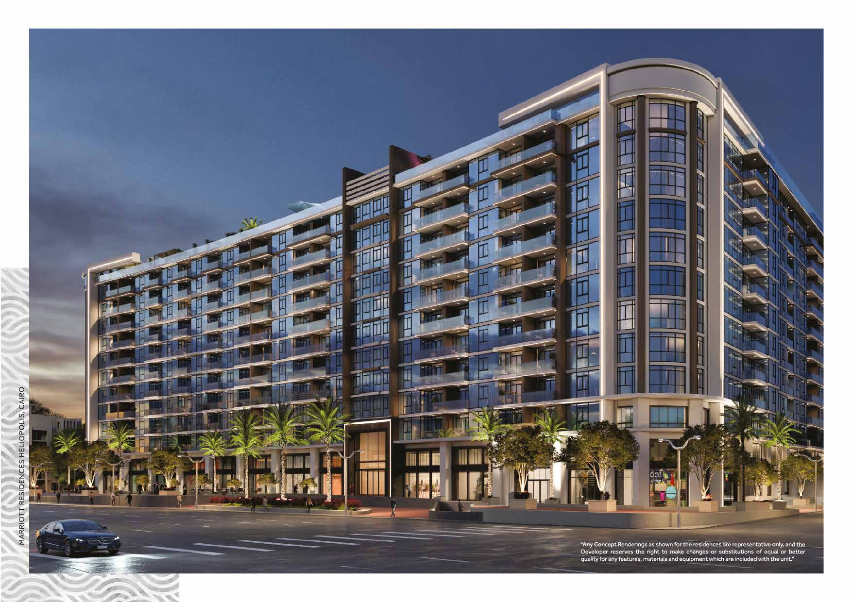 Apartment for sale in Marriott Residences Heliopolis Cairo 52093