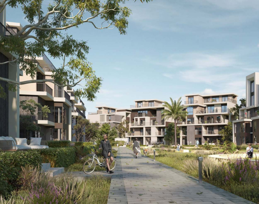 شقة للبيع في سولانا غرفتين في الشيخ زايد الجديدة من اورا للتطوير العقاري