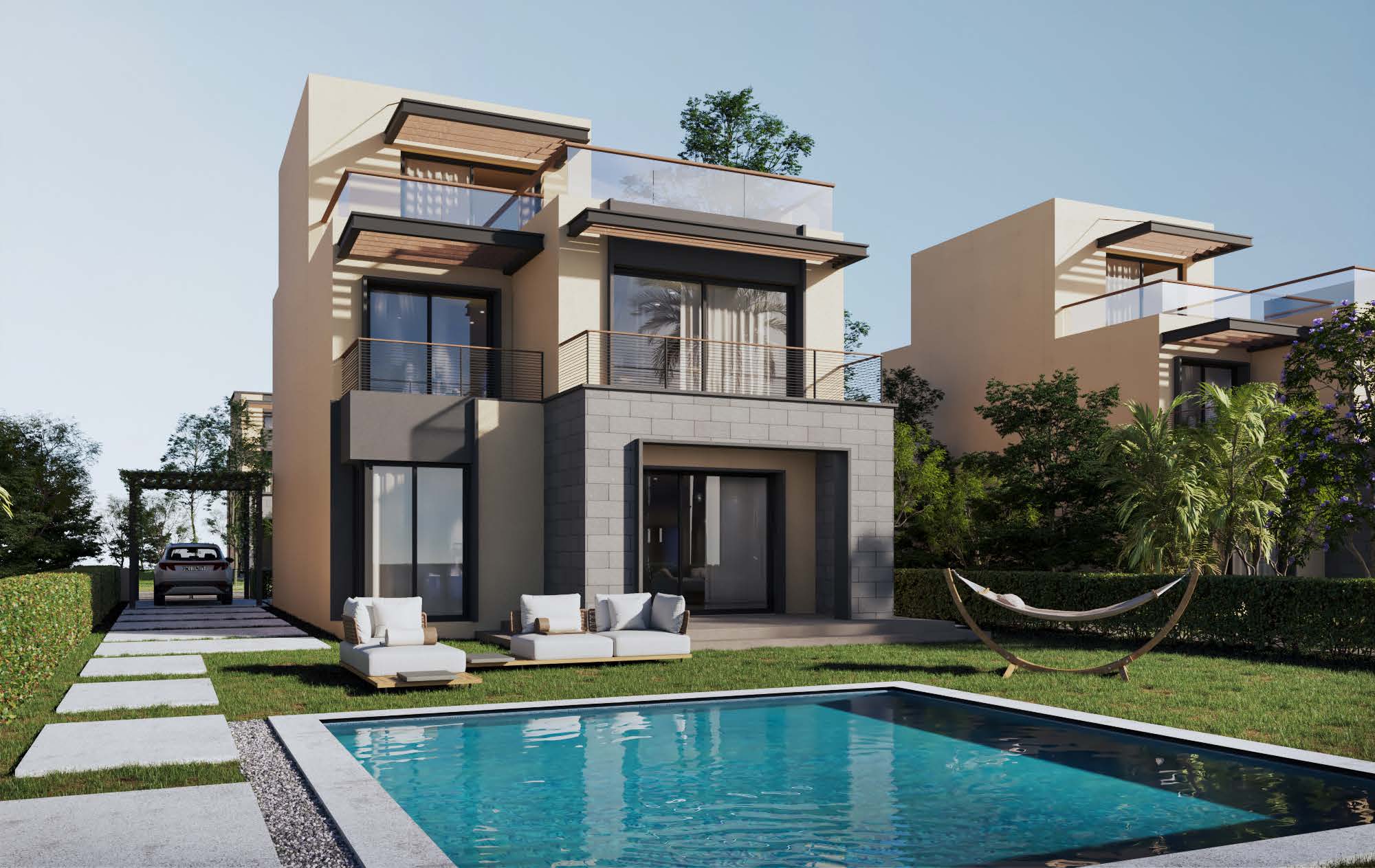 فيلا للبيع في جاردن ليكس ٣ غرف في مدينة السادس من أكتوبر من هايد بارك